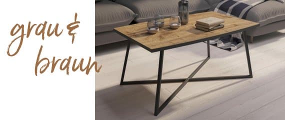 Couchtische braun & grau