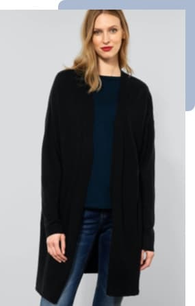 Schwarze Strickjacken