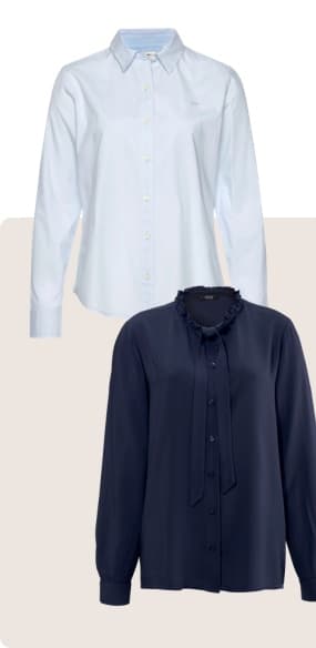 Blaue Blusen