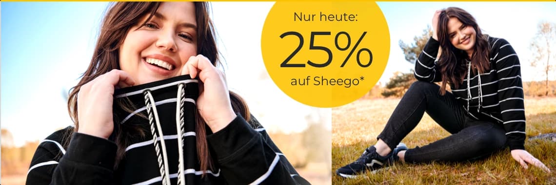Nur heute: 25% auf sheego