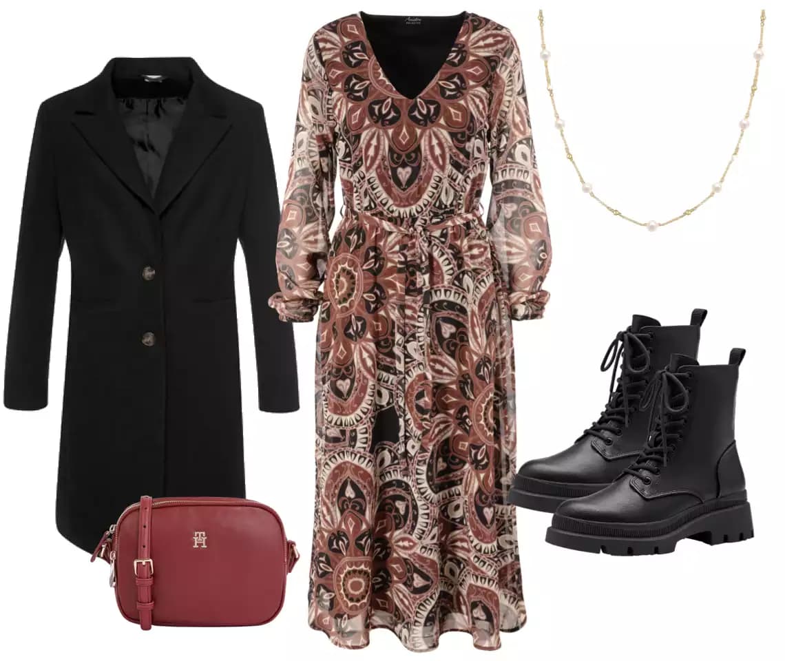 Kleid stylen im Herbst