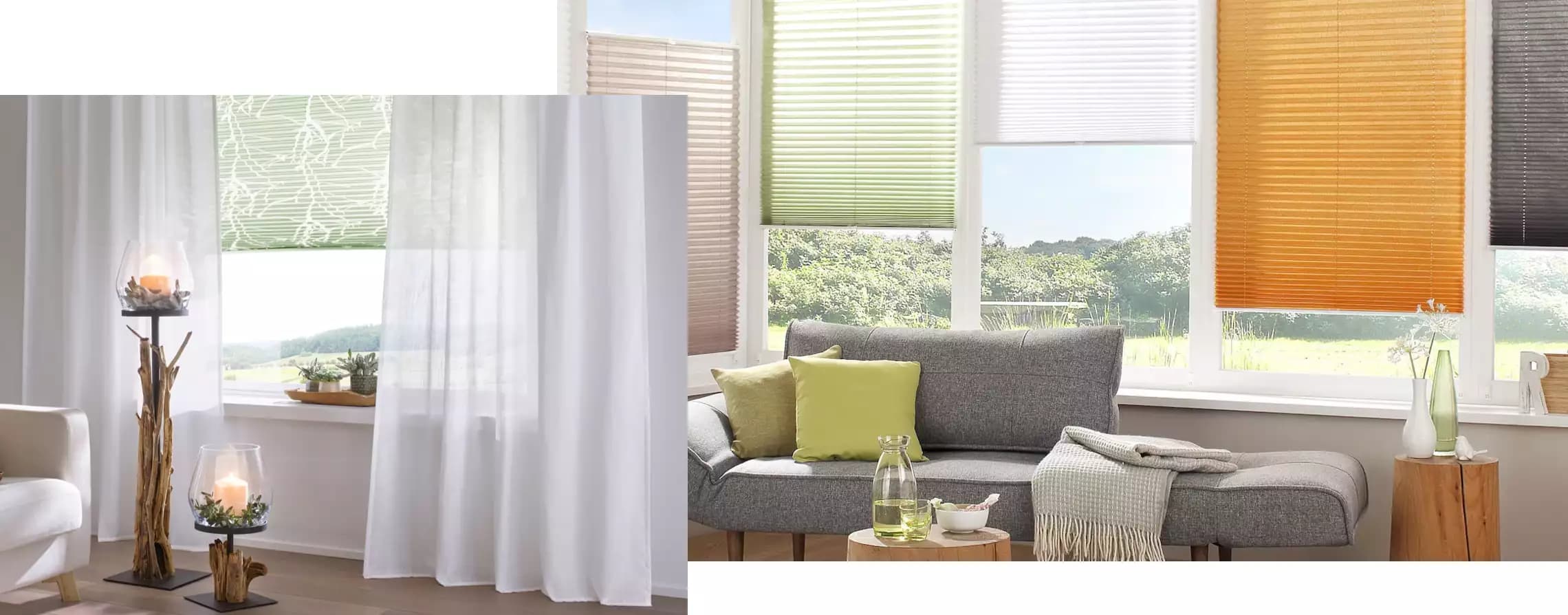 Gardinen oder Rollos für individuelle Wohnideen BAUR