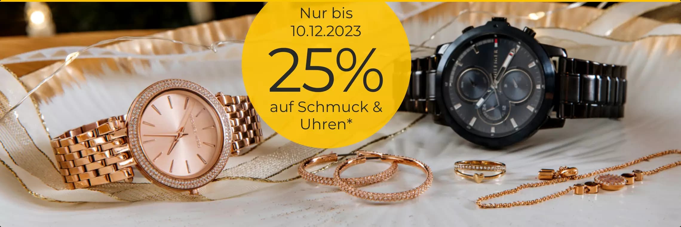 Shopping Days mit 25% auf Schmuck & Uhren*