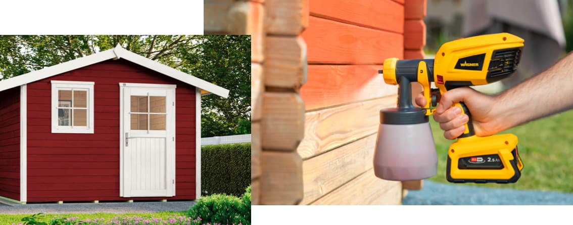 Gartenhäuser streichen leicht gemacht Tipps BAUR