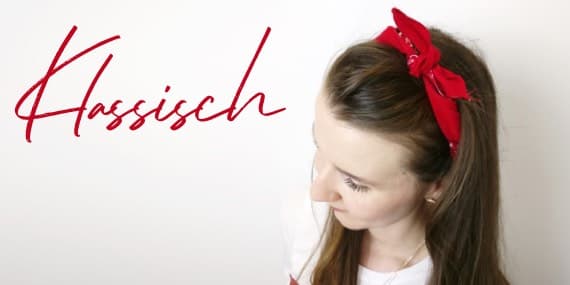 Klassisch als Haarband