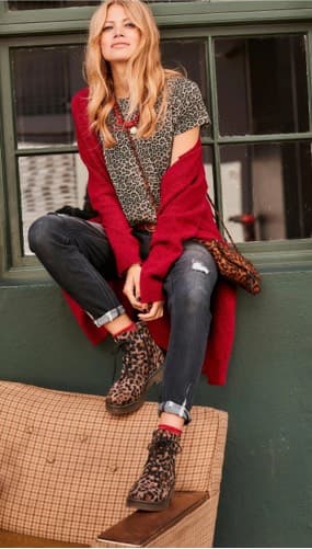 Rote Damenmode