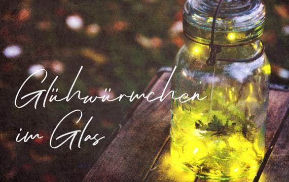 Glühwürmchen im Glas
