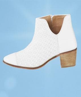 Weiße Stiefeletten