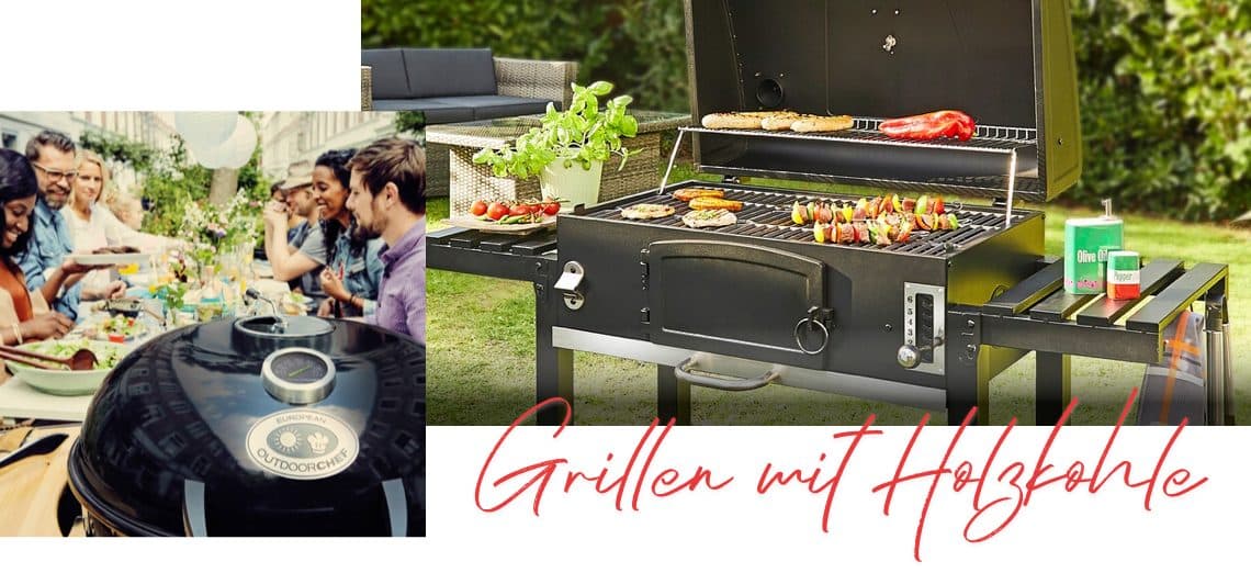 Grillen mit Holzkohle