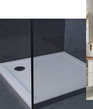 Extraflache Duschwannen