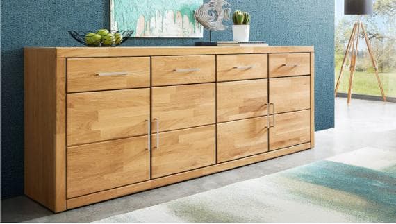 Kommoden braun & blau