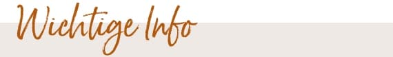 Wichtige Info