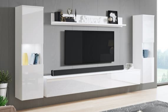 Hochglanz Wohnwände