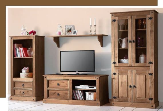 Wohnwände Massivholz