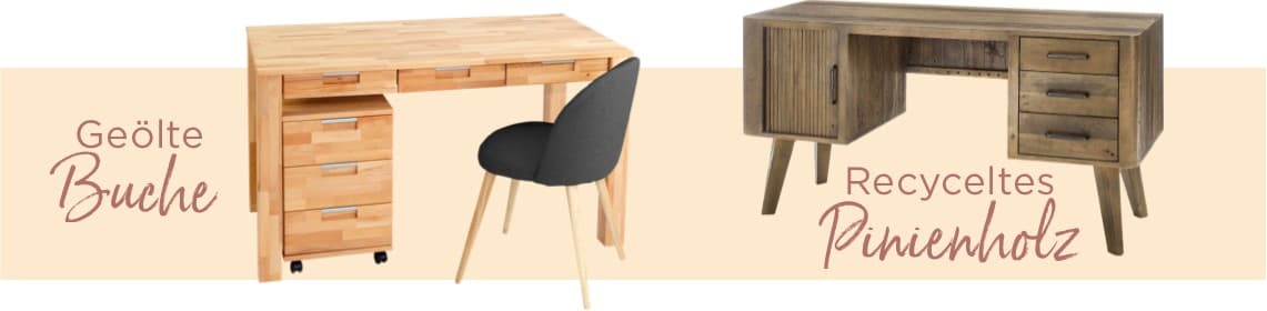 Schreibtische aus Holz