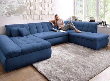 Blaue Sofas