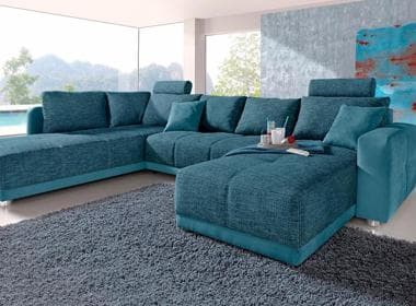 Petrolfarbene Sofas