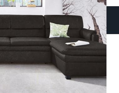 Schwarze Sofas