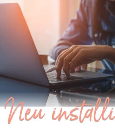 Laptop neu aufsetzen