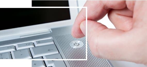 Laptop ausschalten erzwingen mithilfe des Power-Buttons