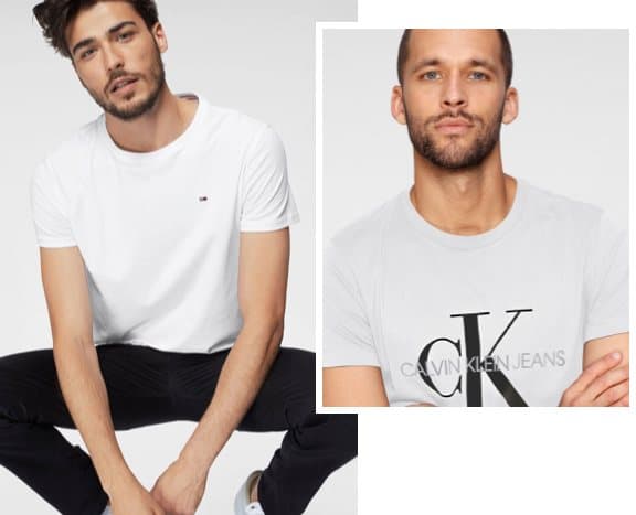 weiße T-Shirts Herren