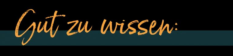Gut zu wissen