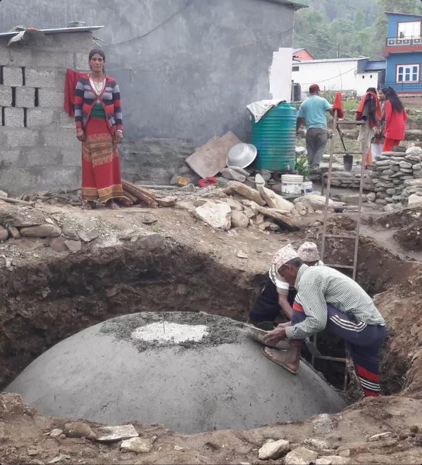 Kleinbiogasanlagen in Nepal