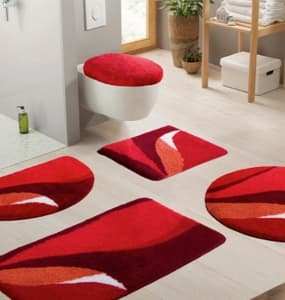 Badematten rot
