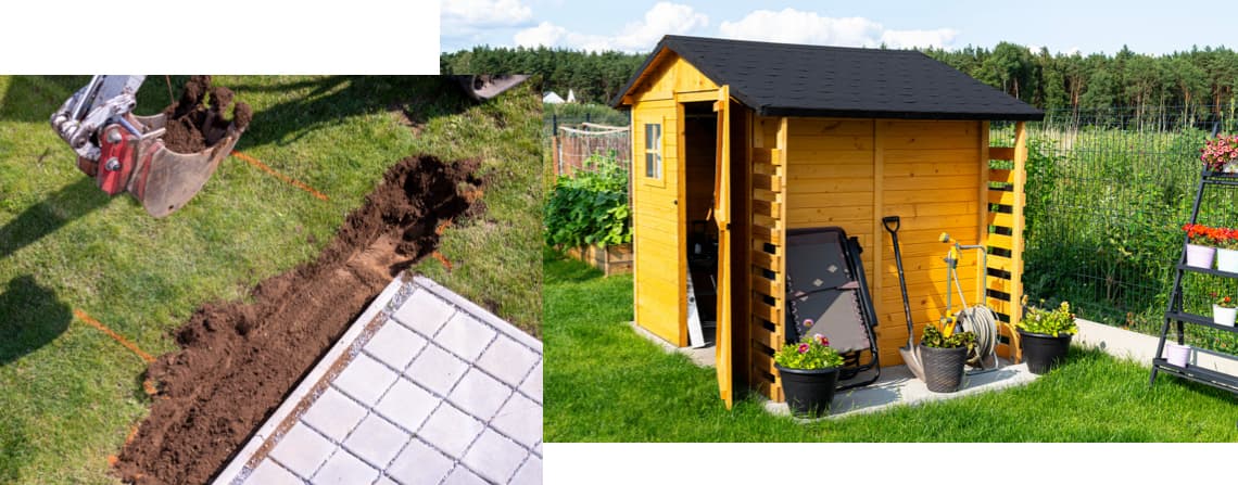 Gartenhaus Fundament