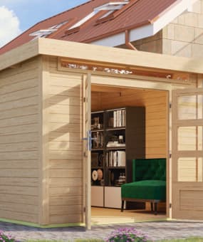 Gartenhäuser mit Flachdach