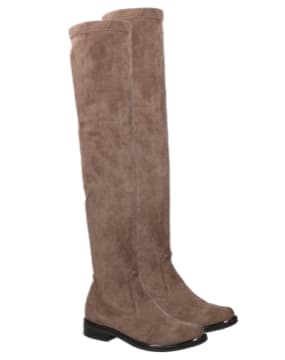 Flache Overknee Stiefel