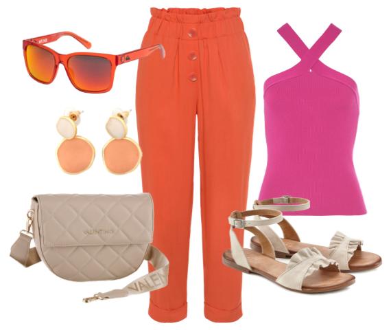 Sommer-Look in Pink & Orange