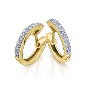 Creolen mit Diamanten