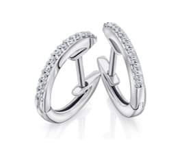 Creolen mit Diamanten