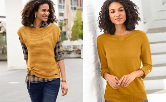 Gelbe Pullover