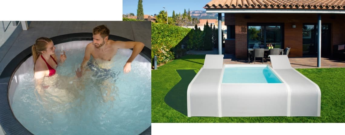 Der Whirlpool auf der Terrasse