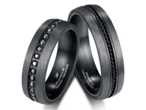 Schwarze Partnerringe