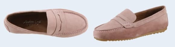 Leder-Mokassins für Damen
