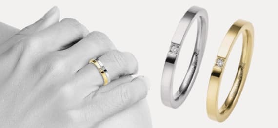 Edelstahlringe für Damen