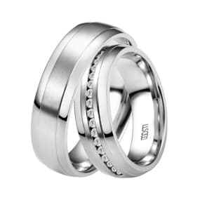 Silberne Eheringe