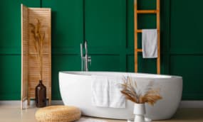 Wandgestaltung im Bad