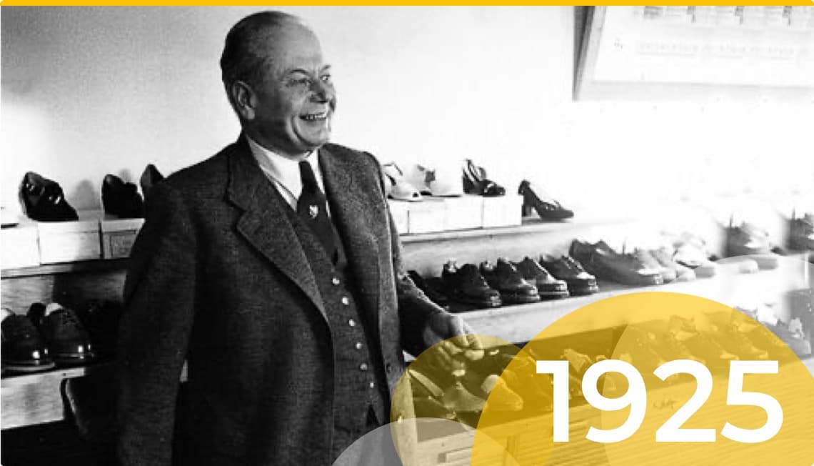 1925: Friedrich Baur gründet den ersten Schuhversandhandel Deutschlands