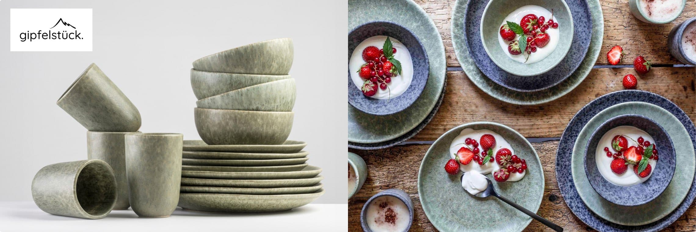 Gipfelstück – Tischkultur-Design inspiriert von den Alpen.