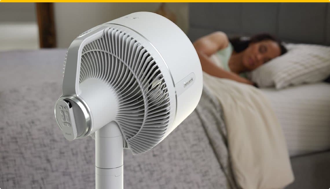 Ventilator im Schlafzimmer