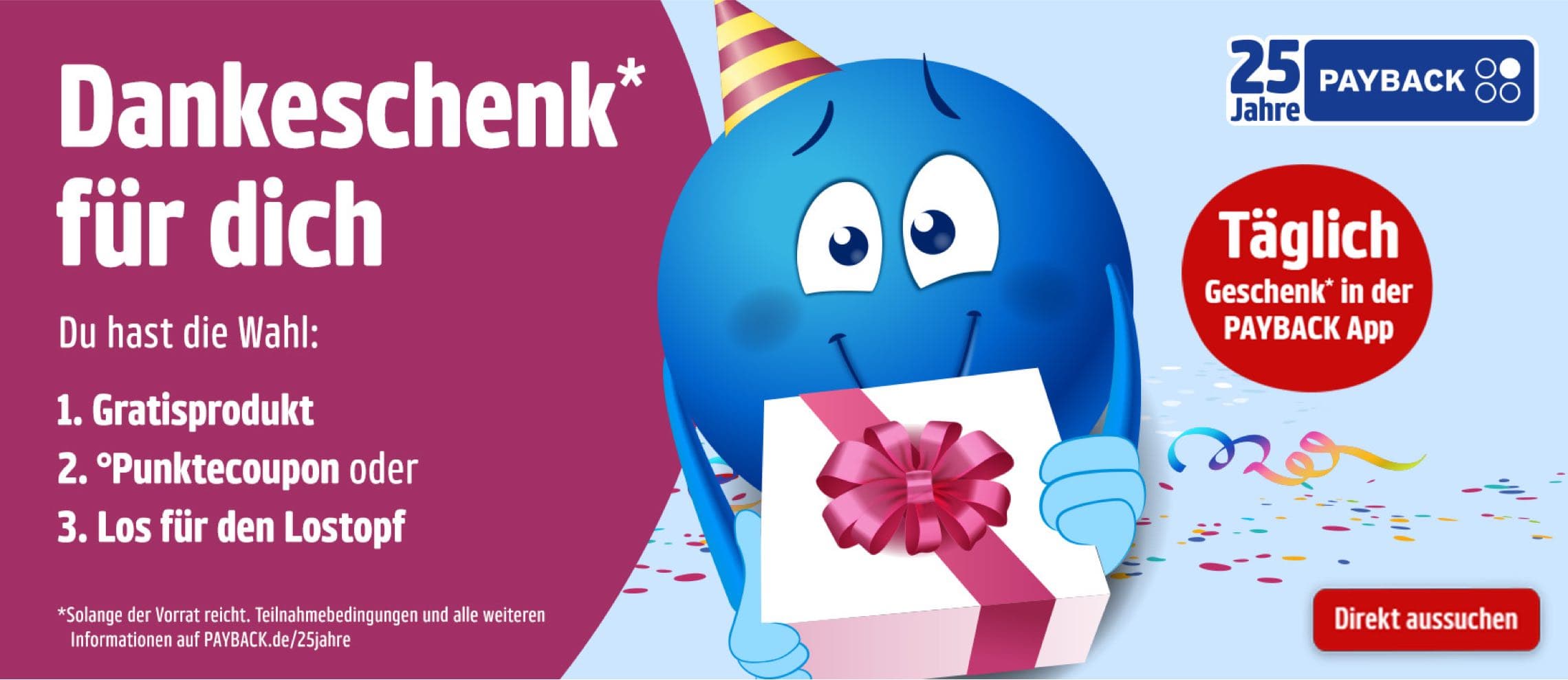 PAYBACK wird 25 und du bekommst Geschenke