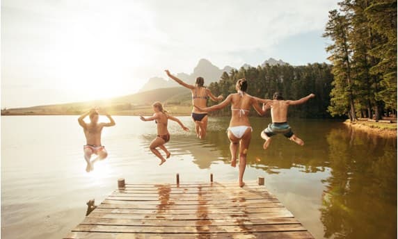 Aktivitäten im Sommer: mit Freunden & Familie