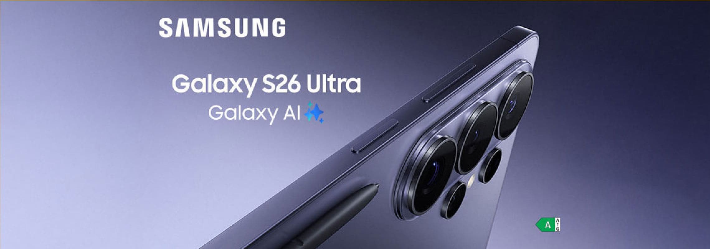 Samsung Galaxy S26 Ultra Galaxy AI – Nahaufnahme der Kamera auf der Rückseite des Smartphones.