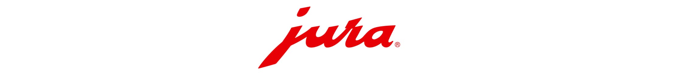 jura Logo in roter Schrift auf weißem Hintergrund