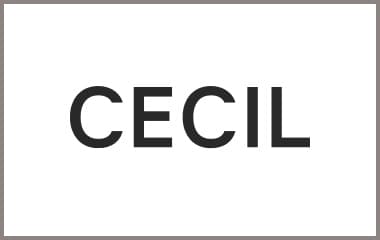 Logo mit dem Schriftzug CECIL in schwarzen Großbuchstaben auf weißem Hintergrund