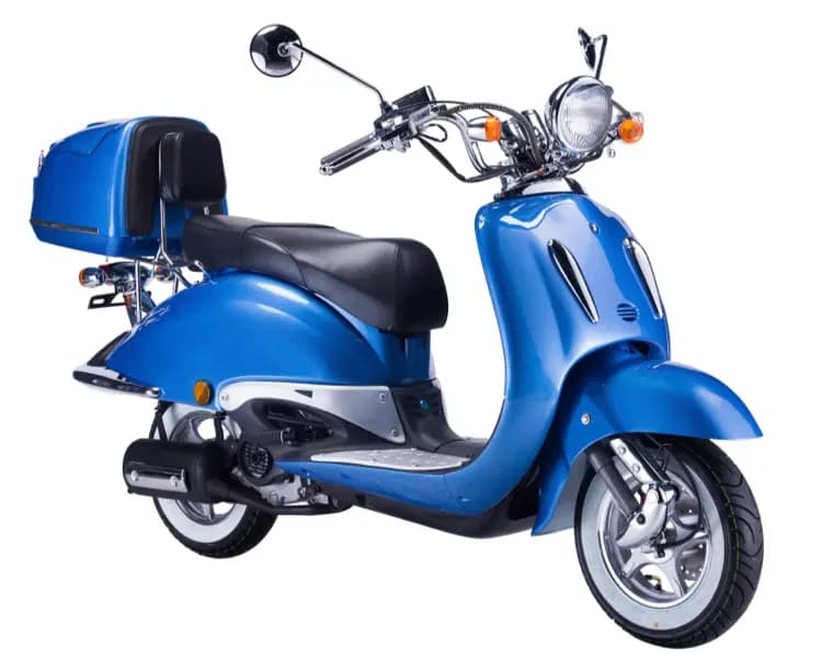 Mofaroller blau